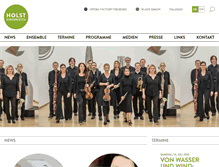 Tablet Screenshot of holst-sinfonietta.de